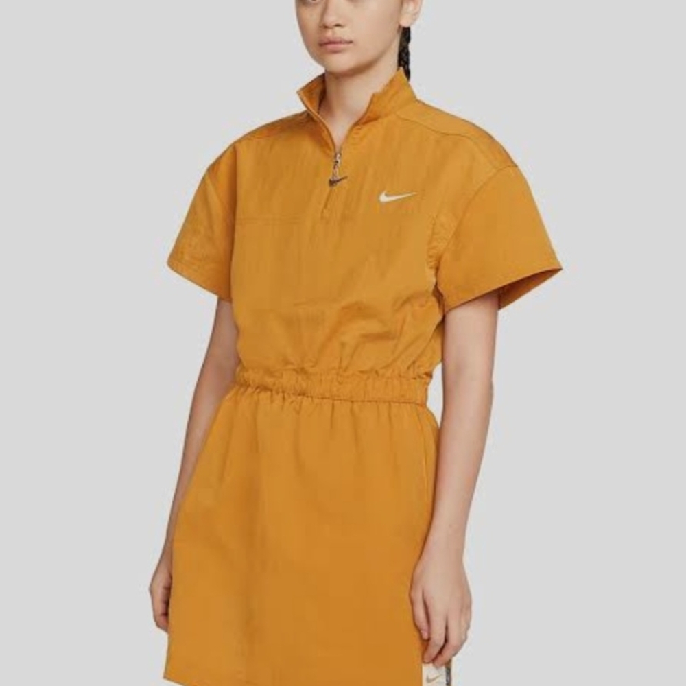 Nike Mustard Half-Zip Dress